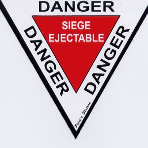 “Danger” Triangle Grand modèle Ø19cm Autocollant